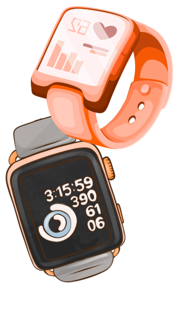 Smartwatch collection with edge